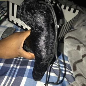 Black velvet Heels